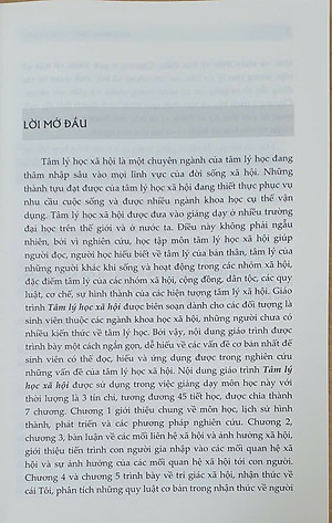 Sách - Giáo trình tâm lý học xã hội