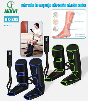 Máy Massage Chân, Nén Ép Túi Khí Bàn Chân Và Bắp Chân Nikio NK-285 - Hỗ Trợ Cải Thiện Đau Nhức, Tê Bì, Suy Giãn Tĩnh Mạch