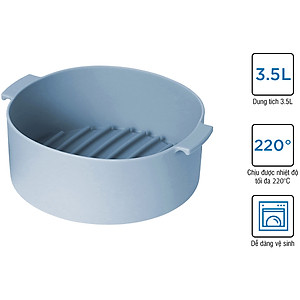 Khay Silicone Dành Cho Nồi Chiên Không Dầu Và Lò Vi Sóng Lock&Lock CKB003 - Hàng Chính Hãng