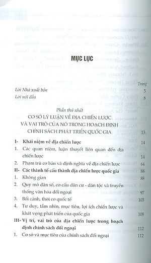 Địa Chiến Lược Việt Nam Tầm Nhìn 2030 Những Vấn Đề Lý Luận, Thực Tiễn Và Thích Ứng Chính Sách - PGS. TSKH. Trần Khánh