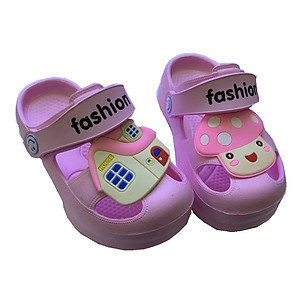 Dép sục bé gái 1 - 4 tuổi nhựa mềm cao cấp đi mưa đi nắng nhanh ráo nước hình nấm dễ thương D25