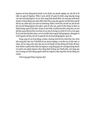 Logistics Và Quản Trị Chuỗi Cung Ứng
