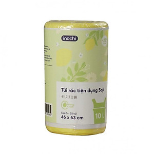 Túi Đựng Rác, Túi Rác Hương Chanh, Hương Lavender Tự Huỷ Có Quai Tiện Dụng, Dạng Cuộn Loại 10L 25L 50L