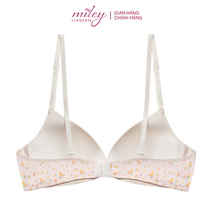 Áo Ngực Nữ Không Gọng Thun Lạnh Mút Mỏng Hoa Văn Active Miley Lingerie - Màu hồng nhạt BRM13015