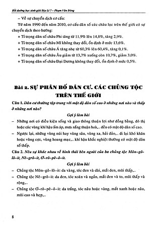 Sách Bồi Dưỡng Học Sinh Giỏi Địa Lí Lớp 7 (Tái Bản)