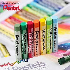 Sáp màu Pentel Oil Pastel PHN-25 25 màu màu chuẩn độ bám và độ phủ tốt an toàn không độc hại