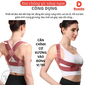 Đai Chống Gù Lưng Thế Hệ Mới Chống Mỏi Vai Gáy - Đai Định Hình Lưng Khi Tập Hàng Cao Cấp chính hãng