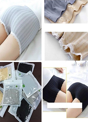 COMBO 3 QUẦN ĐÙI MẶC VÁY COTTON CO GIẢN 4 CHIỀU FREESIZE DƯỚI 60 KÍ
