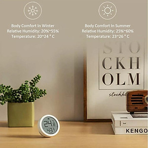 Nhiệt kế và độ ẩm kế điện tử Xiaomi Qingping BLE 5.0 hỗ trợ đo tự động tương thích với ứng dụng Mi Home