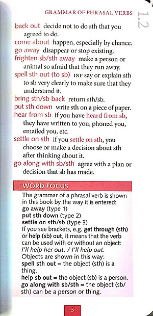 Sách Oxford Learner's Pocket Phrasal Verbs and Idioms