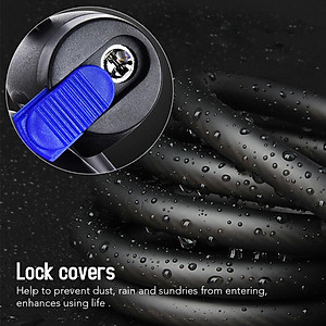 Khóa xe đạp Khóa chống trộm bằng cáp cuộn 12mm với chìa khóa an toàn kèm giá đỡ Xe đạp leo núi