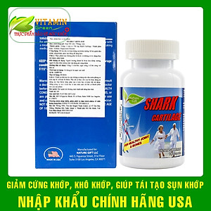 Viên uống sụn cá mập bổ khớp Nature Gift Shark Cartilage 750mg | Nhập khẩu chính hãng Mỹ