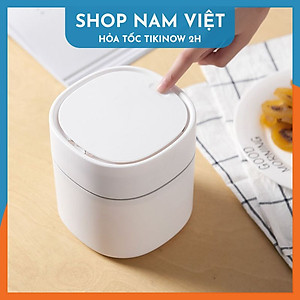 Thùng Rác Mini Phòng Ngủ, Toilet, Xe Hơi Nắp Lò Xo - Giữ Mùi 90%