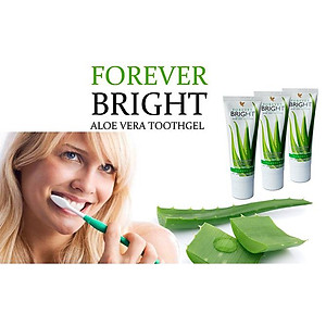 Combo 2 Tuýp Kem Đánh Răng Lô Hội Forever Bright Toothgel 130g/tuýp