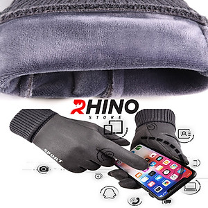 Găng tay da lộn giữ ấm mùa đông Rhino G801 nam nữ, chống gió