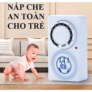 Ổ cắm hẹn giờ cơ MK-958 hẹn giờ tắt sử dụng đơn giản công suất 10A/220V + Tặng Phích chuyển đổi từ 3 chấu sang 2