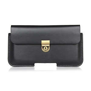 Bao da đựng điện thoại đeo hông cao cấp 1 ngăn sang trọng da Pu 