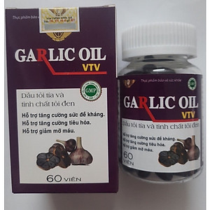 Viên uống dầu tỏi Garlic oil VTV Vinh Thịnh Vượng VV, hộp 60v, tăng cường sức đề kháng