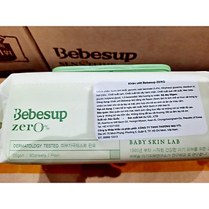Khăn ướt Bebesup ZERO 80 tờ có nắp Hàn Quốc
