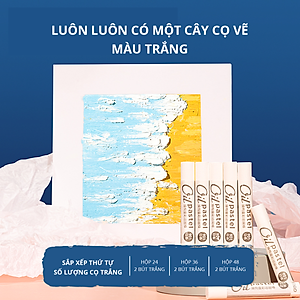 Bút Sáp Dầu Chuyên Nghiệp Soft Oil Pastels Đắp Tranh Nổi Vẽ Tranh Tô Màu Học Sinh Deli - Màu Hạng Hoạ Sĩ - Đính Kèm Nhiều Màu Trắng Nhiều Bảng Màu Đa Dạng Pastel