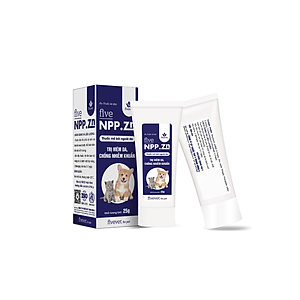 Tuýp 25g FIVE-NPP.ZN Hỗ Trợ Trị Viêm Da, Chống Nhiễm Khuẩn Cho Thú Cưng_Fivevet