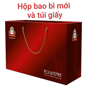Thực phẩm tốt cho sức khỏe: Nước Uống tinh chất Nhân Sâm CHEONGO Gold (CAO THIÊN SÂM) Hộp 30 gói x 50ml