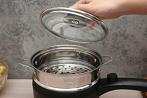 Nồi Nấu Đa Năng Mishio MK321 Dung Tích 1.5L Dành Cho 1-2 Người - Hàng Chính Hãng