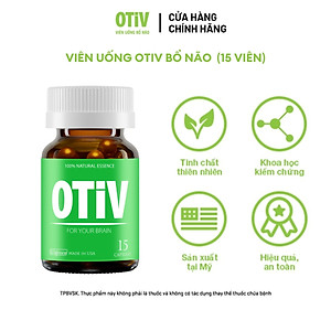 [Hộp 15v] Viên Uống Bổ Não OTIV Ecogreen Giảm Đau Đầu Mất Ngủ, Tăng Trí Nhớ & Hoạt Huyết Não