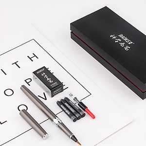 Bộ bút lông viết thư pháp mực ống Baoke S40