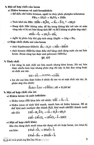 Sách Sơ Đồ Và Chuỗi Phản Ứng Hóa: Vô Cơ 10-11-12
