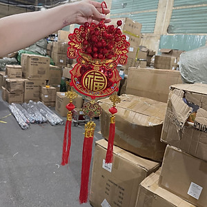 (Tặng Móc Treo) Túi Tài Lộc May Mắn 2026, Túi Tài Lộc Treo Trang Trí Cửa, Phòng Khách Cỡ Lớn Cho Tết Nguyên Đán