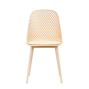 Ghế nhựa đúc tựa lưng đan lưới