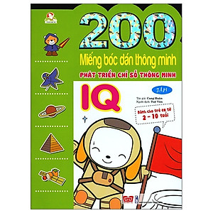 Bộ bóc dán hấp dẫn dành cho bé từ 2-6 tuổi:  Combo 6 Tập 200 Miếng Bóc Dán Thông Minh Giúp Bé Phát Triển Các Chỉ Số Iq,Eq,Cq