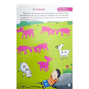 Sách Bóc Dán Hình Thông Minh Phát Triển Khả Năng Tư Duy Toán Học IQ EQ CQ (3-4 Tuổi) - 178 Sticker (Quyển 5)