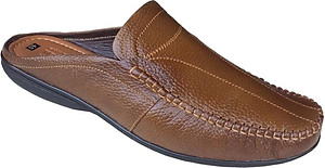 Dép bít mũi nam BIGSIZE da bò cao cấp Trường Hải BM056