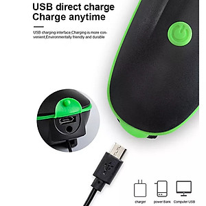 Đèn xe đạp thể thao siêu sáng có còi pin sạc usb led T6 chống nước - Đèn còi xe đạp có 3 chế độ sáng còi to
