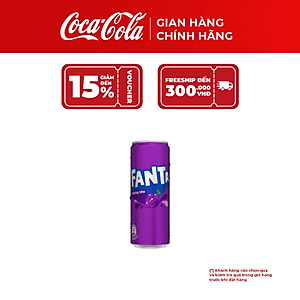 [SALE 11.11] Thùng/Lốc 24 Lon Fanta Nho 320ml – Nước Giải Khát Có Gas, Giải Khát Ngay, Coca-Cola Official Store
