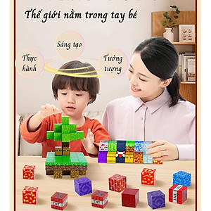 Đồ Chơi Lắp Ráp Minecraft Nam Châm Hình Khối Phát Triển Tư Duy Trẻ Em SET 50 CÁI - HÀNG CHÍNH HÃNG MINIIN