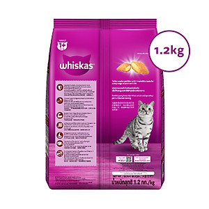 Thức Ăn Cho Mèo Whiskas Adult 1+ Years Vị Saba Nướng 1.2kg/Túi