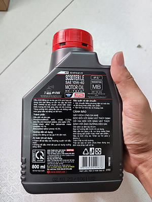 [Mẫu Mới] Motul Scooter 10W40 800ml tặng Motul Gear Oil 80W90 120ml nhớt hợp số nhớt máy xe tay ga