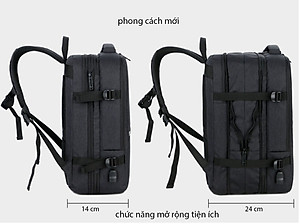 Balo du lịch tích hợp công nghệ cao cấp phong cách mới 15,6"