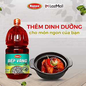 {Đơn 199k tặng hộp bơ 80g} Nước chấm Cá Cơm Bếp Vàng siêu tiết kiệm 1.7 lít