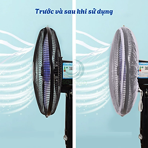 Lưới Bọc Quạt An Toàn Cho Bé 40-50cm Màng Bọc Bảo Vệ Quạt Điện Đa Năng Áo Lưới Che Quạt Chống Bụi & An Toàn Trẻ Nhỏ-18 inch