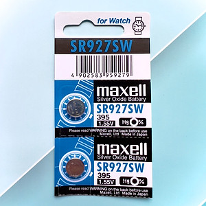 Vỉ 5 Viên Pin SR927SW / 395 / G7 Maxell Nhật Bản 1.55V Đồng Hồ Đeo Tay