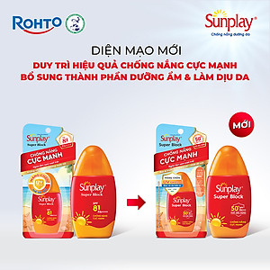 Kem chống nắng Sunplay cực mạnh dạng sữa Sunplay Super Block SPF 81, PA++++ 30g