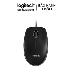 Chuột có dây Logitech B100 | M90 - Dây dài 1m8, thiết kế ôm tay, thuận cả 2 tay - Hàng chính hãng