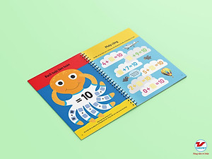 Bộ Sách Tự Xóa Thông Minh - Bé Làm Quen Với Toán Học (5 -7 tuổi) (Tặng Kèm Bút Xóa)