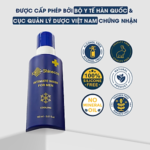 [COMBO] 1 Gel Rửa Mặt Nam KShinecos Expert Skincare Facial Cleanser For Men Premium 150ml +  1 Dung Dịch Vệ Sinh Nam KShinecos Intimate Wash Premium Hàn Quốc150ml