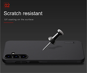 Ốp Lưng Sần chống sốc cho Samsung Galaxy  A16 , A35 , A55 . A15 , A25 hiệu Nillkin Super Frosted Shield - Hàng Chính Hãng