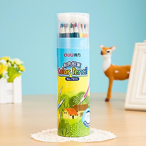  Bút chì màu cốc học sinh Deli - 12/18/24/36 màu - 7012/7013/7014/7015